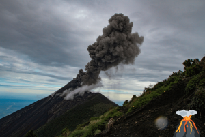 火山爆发 - 烟雾污染的环境影响