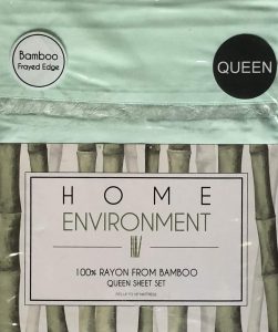 Home environment bamboo sheets. Queen set.